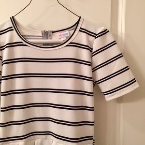 NWOT XS Black/Off-White Amelia Dress